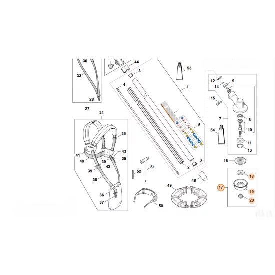 STIHL  Zestaw narzędzi do kosy GC BC WC 4001 007 4400